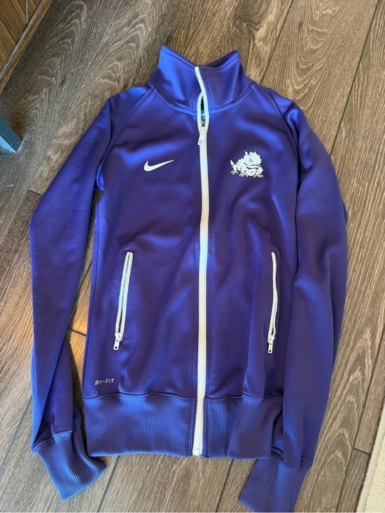 Nike Jackets & Blazers - TCU Nike Purple Full-Zip Athletic Track Jacket